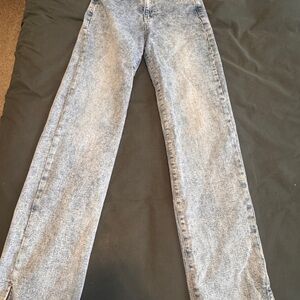 Stylish Blue Women's Wide Leg Jeans